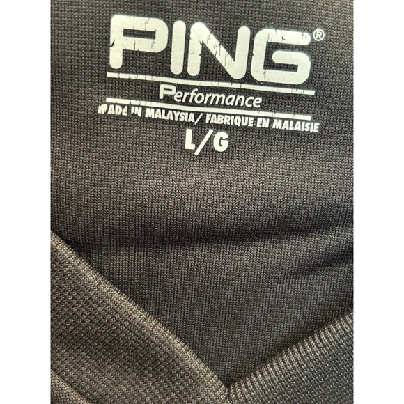Ping Performance Vest Mens Large Black/Gray Golf Polyester Sleeveless Adult - Picture 6 of 6